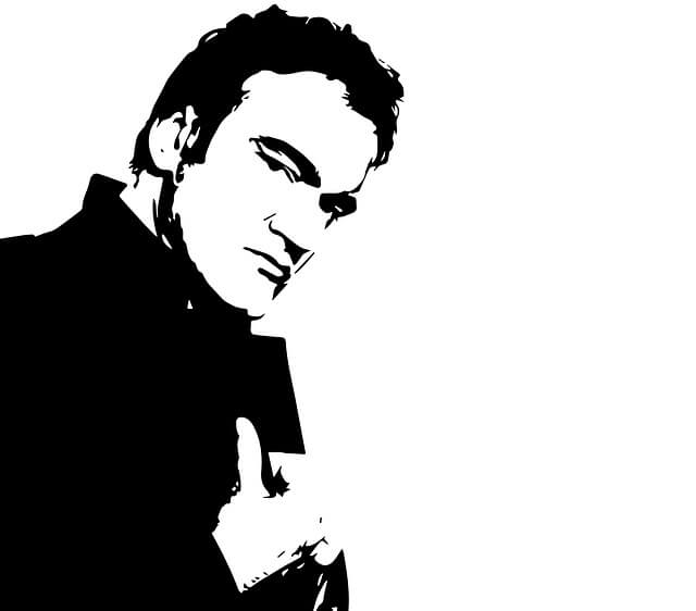 Imagen estilizada del director de cine Quentin Tarantino
